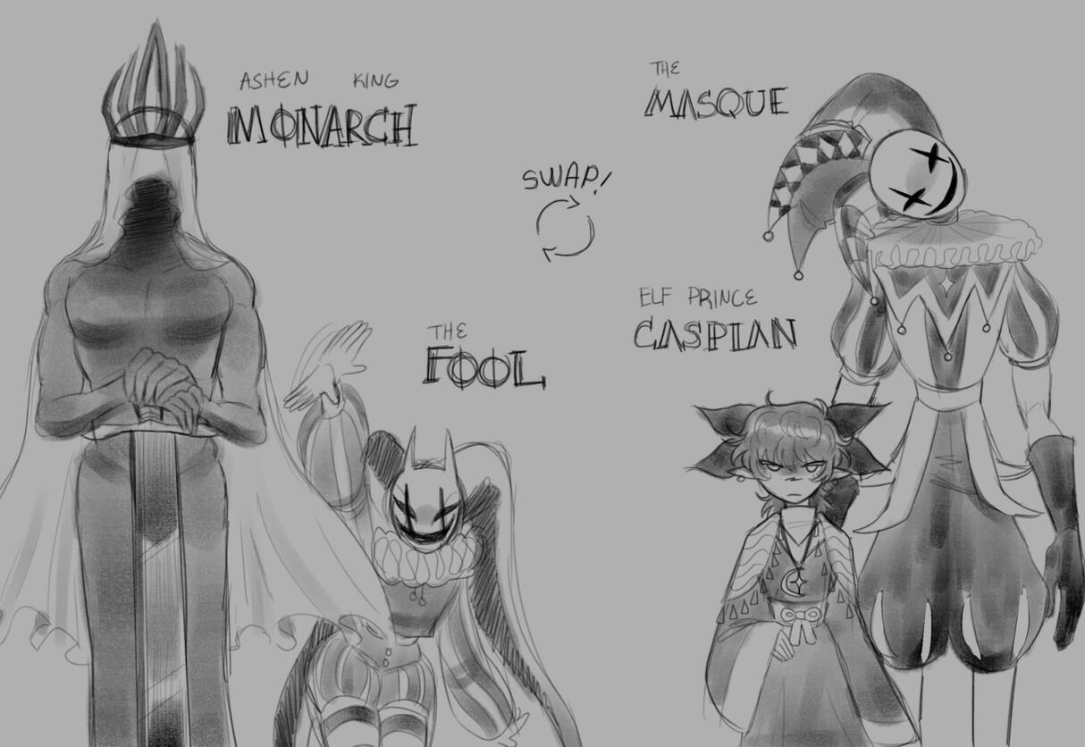 Personal - Monarch, Fool, Caspian, & Masque